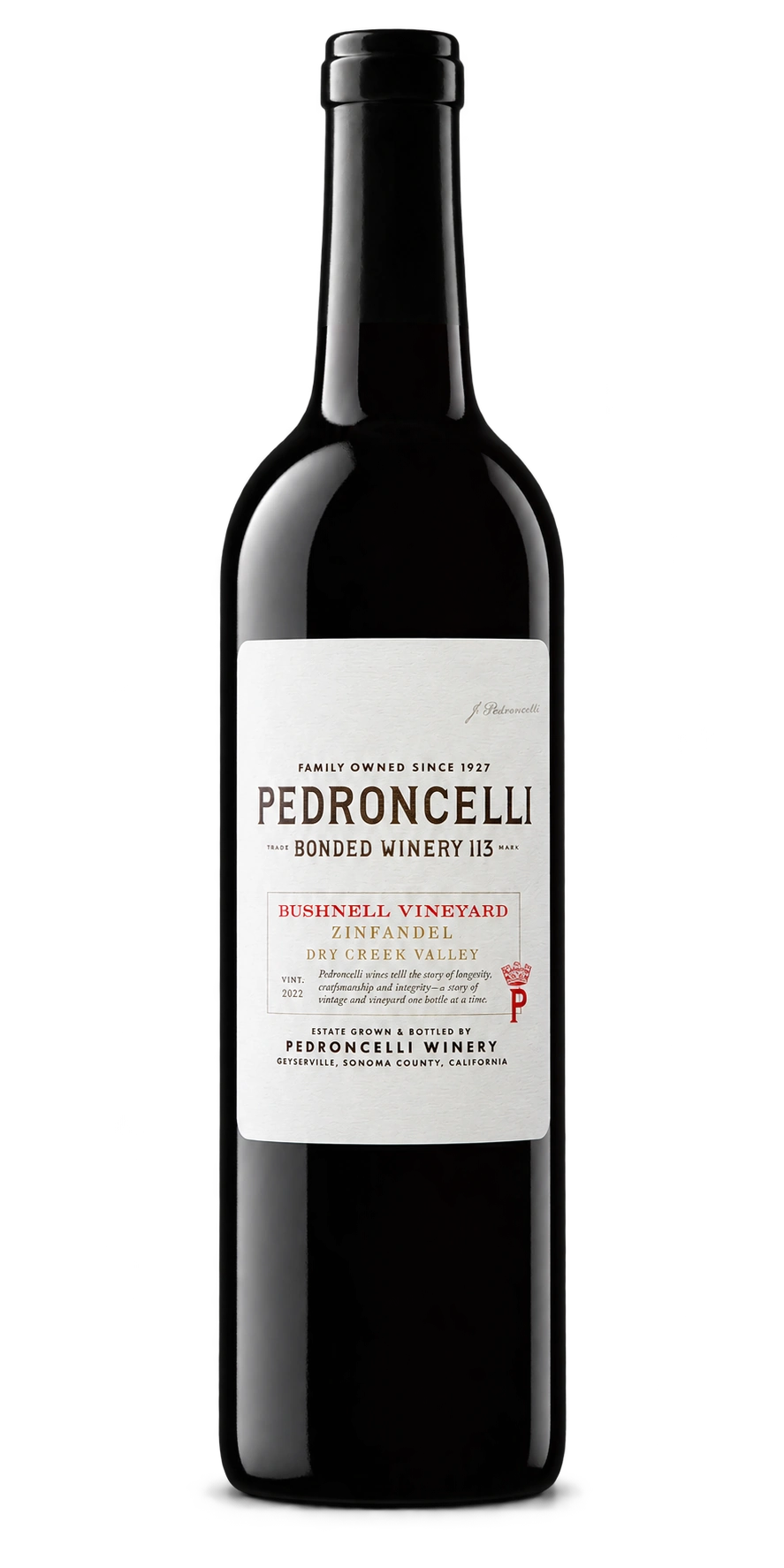 Pedroncelli 2022 Bushnell Vineyard Zinfandel